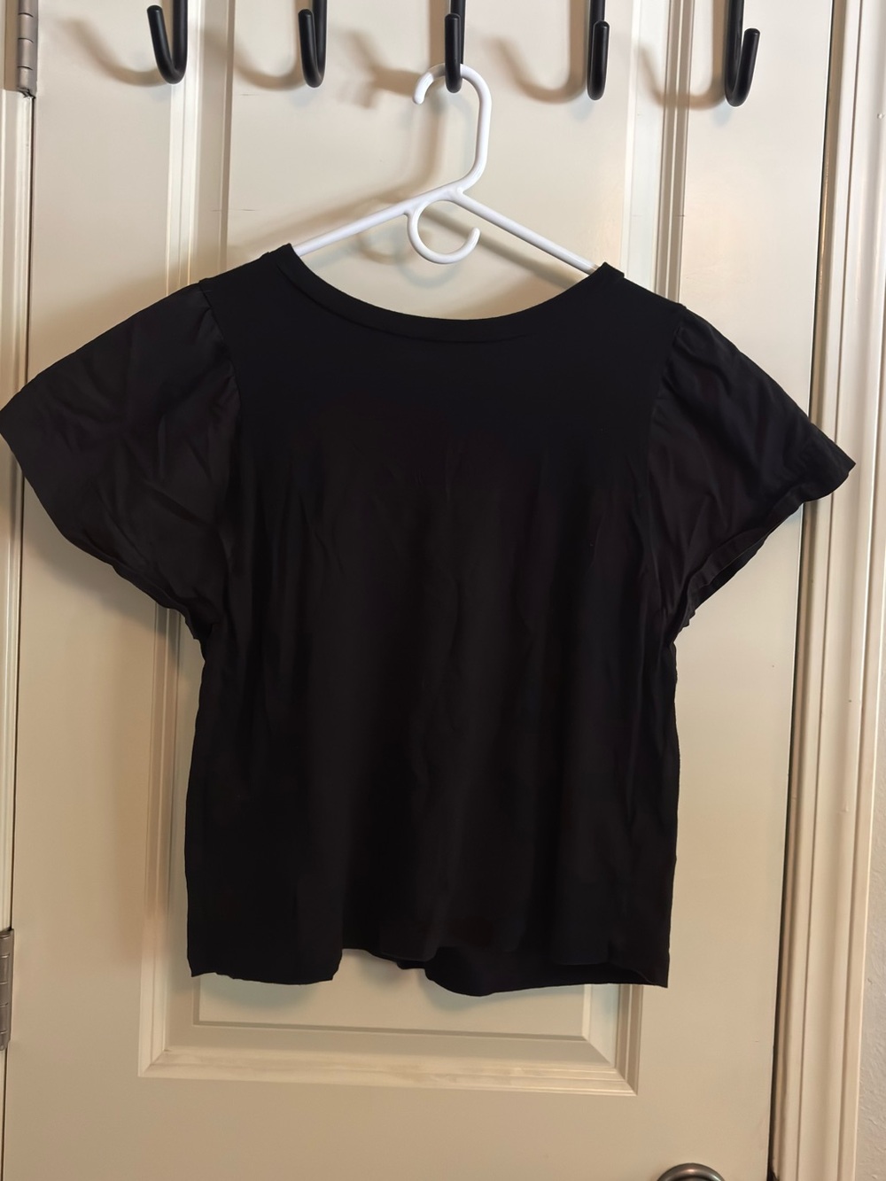 Black Women's Short Sleeve Blouse